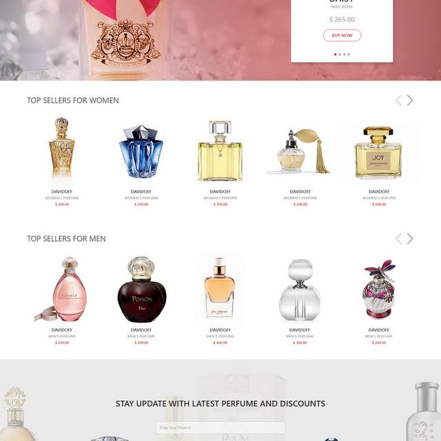 精美化妆品网页模板
