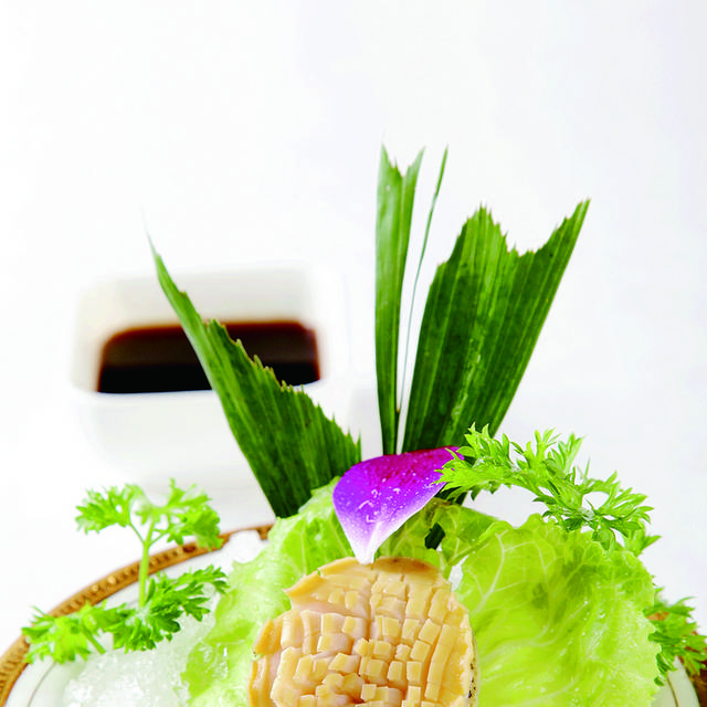 刺身冰鲍美食图片