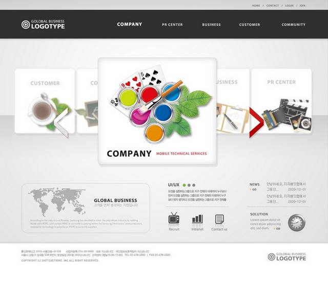 国外创意网页设计素材
