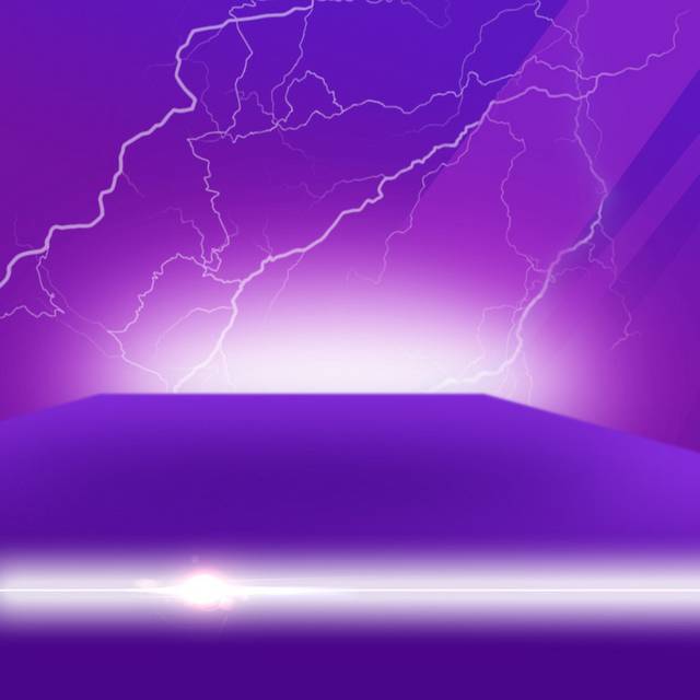 简约紫色闪电主图背景