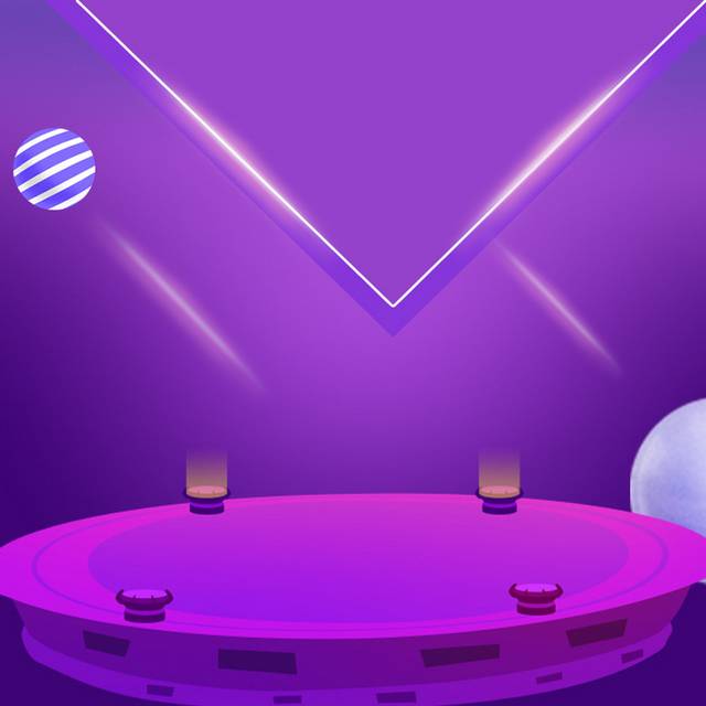 紫色时尚舞台主图背景