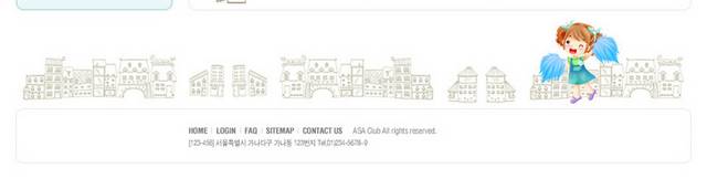 韩国卡通网页设计模板