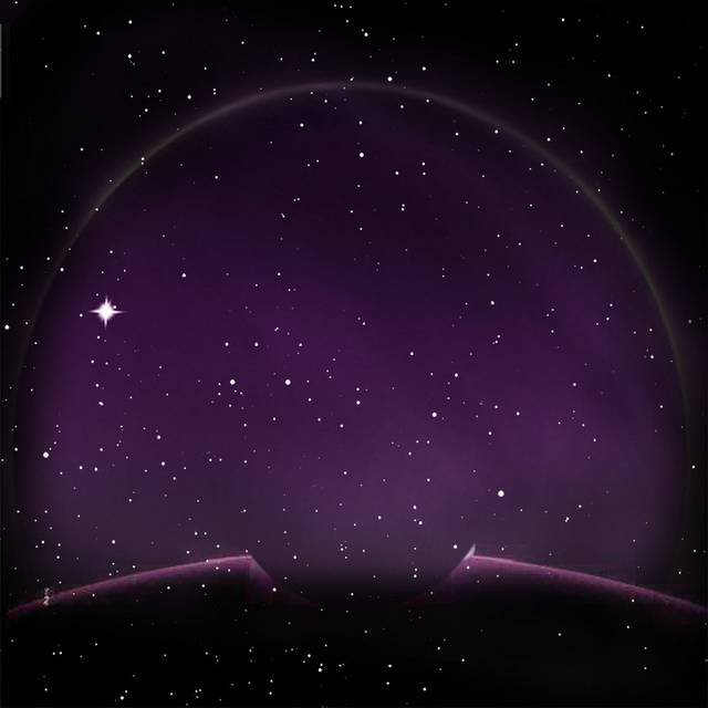 紫色浪漫星空主图背景
