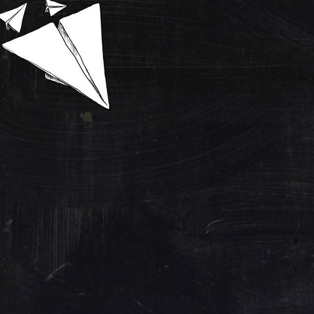 简约黑板纸飞机主图背景