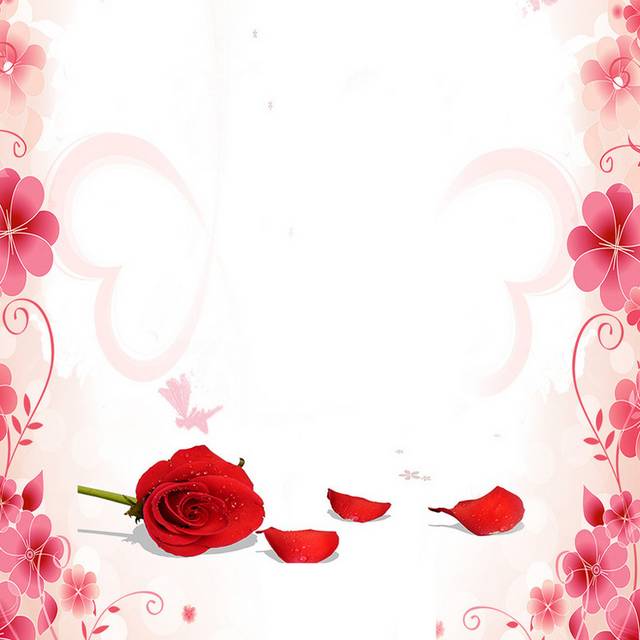 浪漫红色玫瑰主图背景