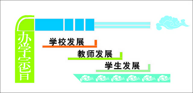 学校办学宗旨墙画