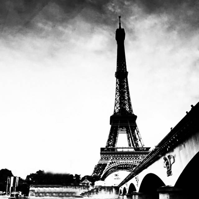 巴黎铁塔无框画