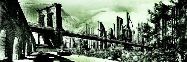 城市大桥装饰画2