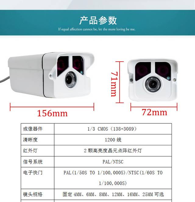 红外摄像头详情页