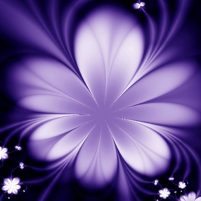 紫色梦幻装饰画1