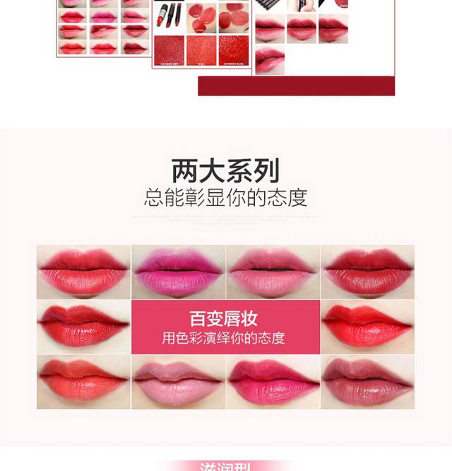 彩色唇膏详情页