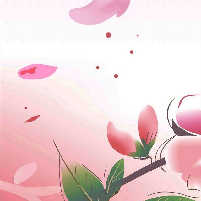 粉色梦幻花朵装饰画2