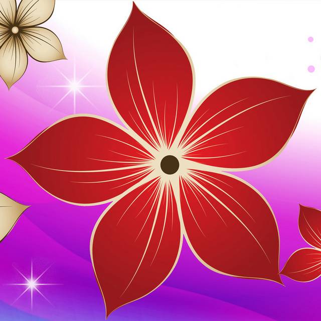 紫荆花装饰画1