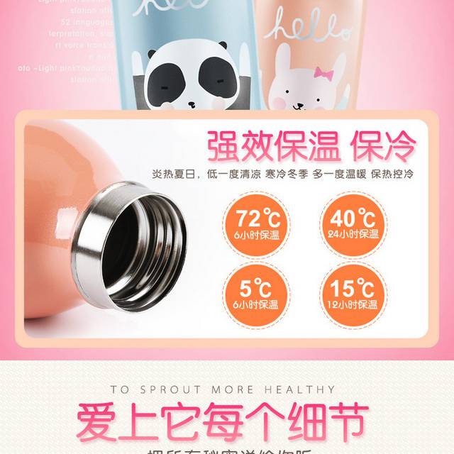 保温保冷两用杯详情页