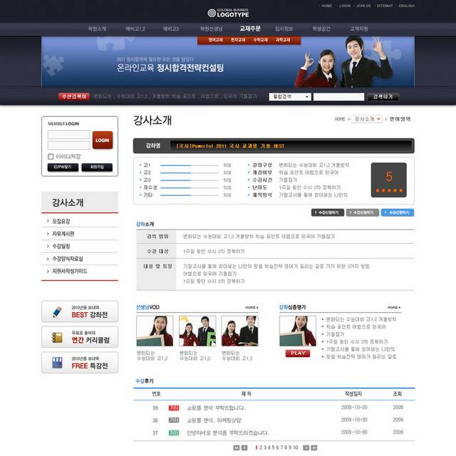 教育培训网页设计