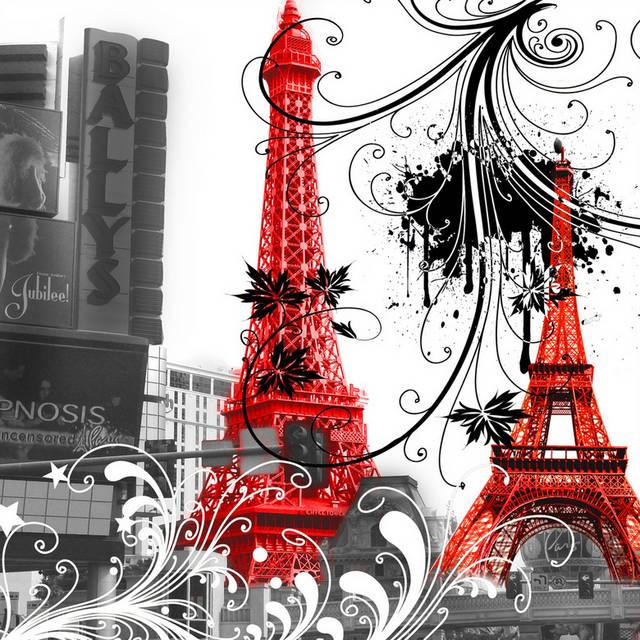巴黎铁塔装饰画2