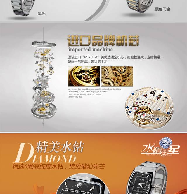 时尚手表详情页