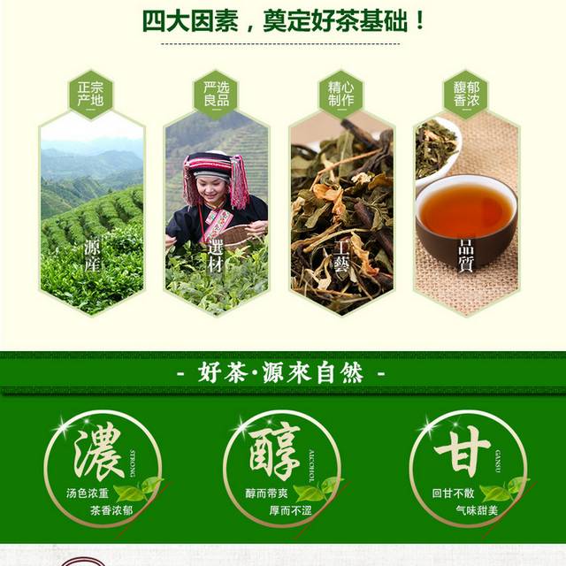 绿色养生茶详情页