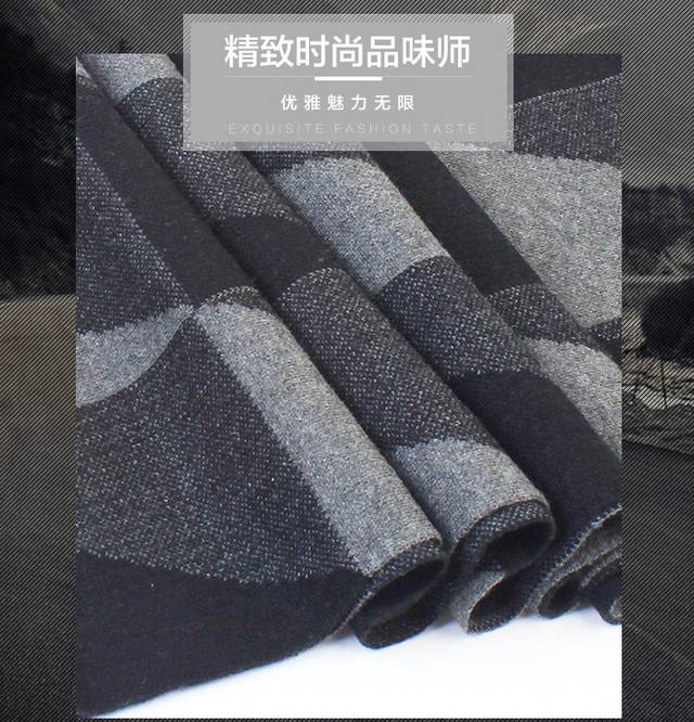羊毛混纺围巾详情页