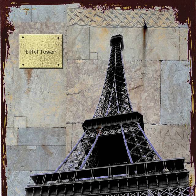 巴黎铁塔无框画8