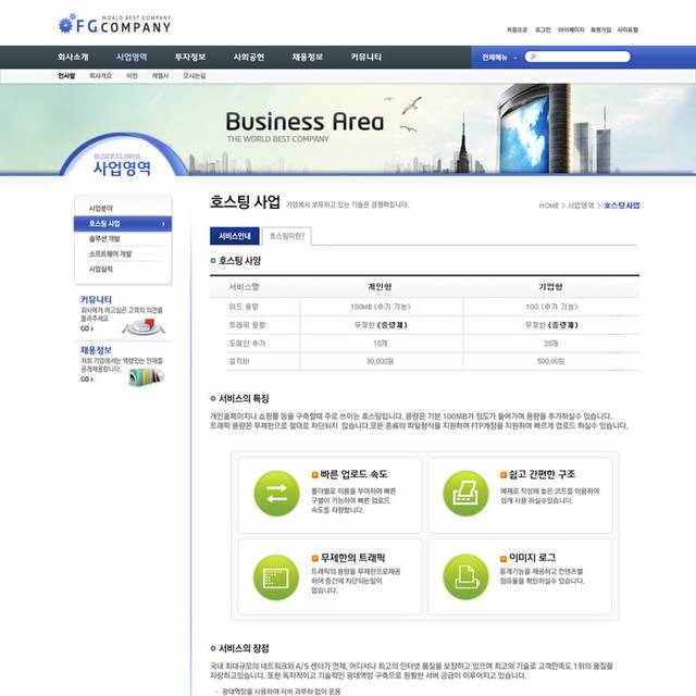 商务区域网页设计