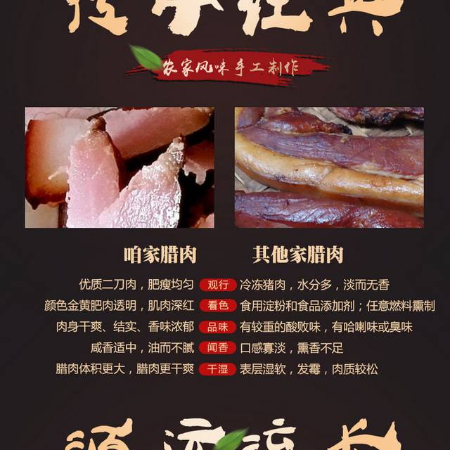 美味四川腊肉详情页