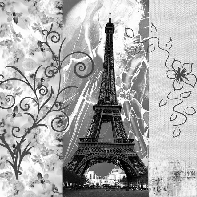 巴黎铁塔无框画6