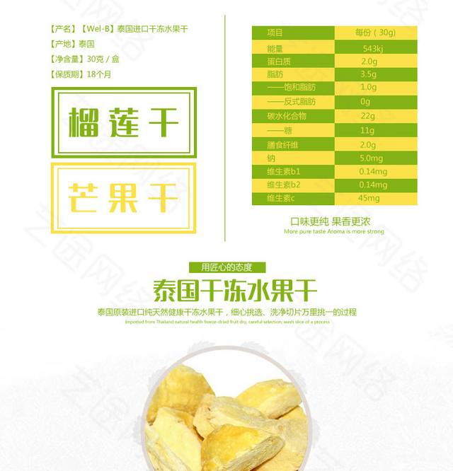 泰国水果干详情页