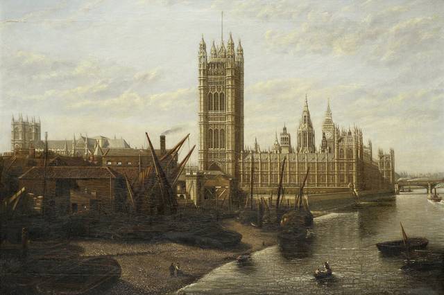 古典伦敦风景油画