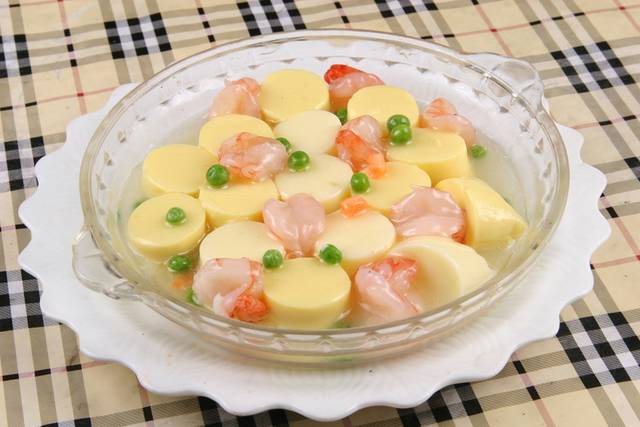 日式豆腐烩虾球图片