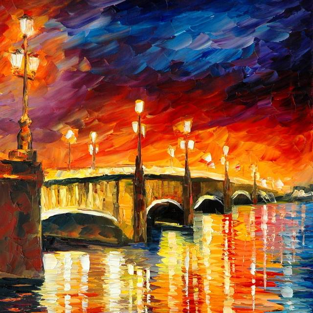 大桥油画