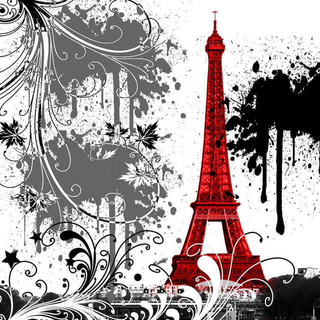 巴黎铁塔装饰画3