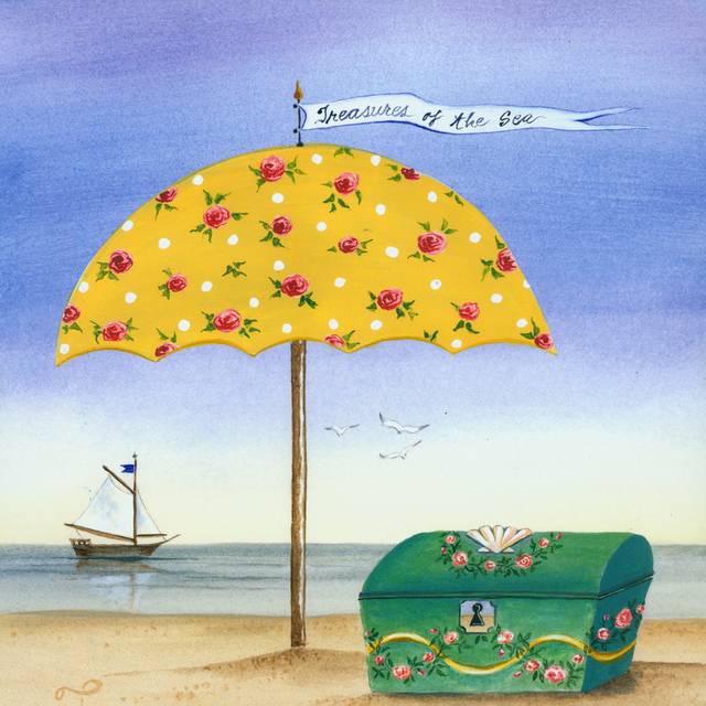 海边遮阳伞装饰画3