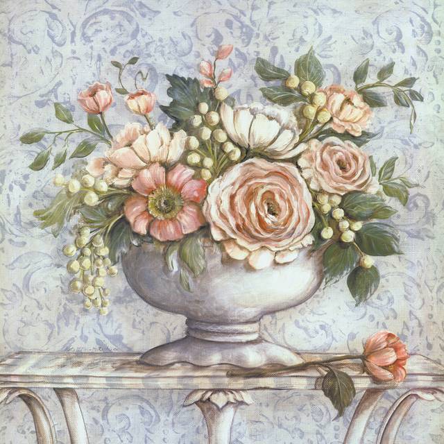 油画手绘花背景