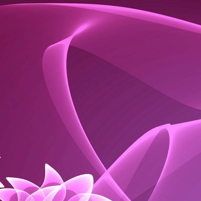 紫色透明花朵装饰画1