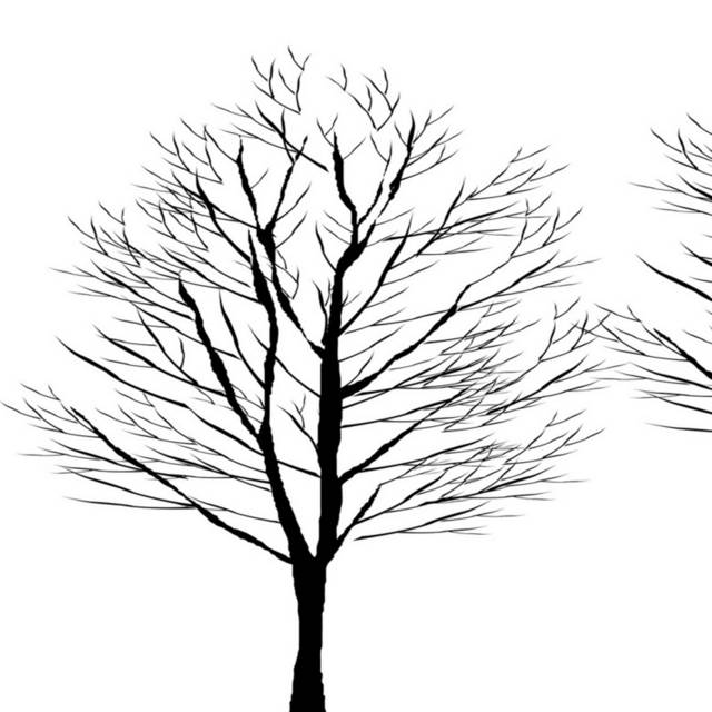 极简树木装饰画