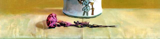 紫色鸡冠花装饰油画