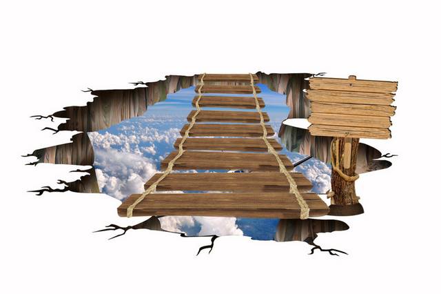 木桥3D装饰画