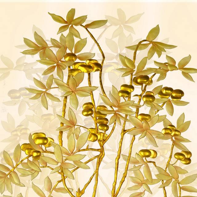 金黄植物背景