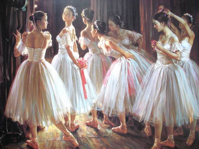 芭蕾舞女孩装饰画3