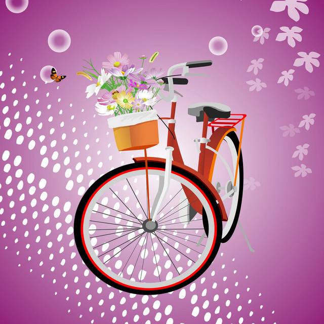 创意自行车装饰画