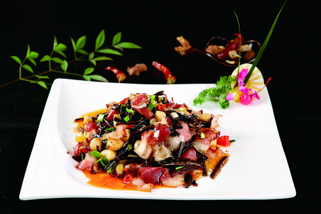 野蕨菜风吹肉