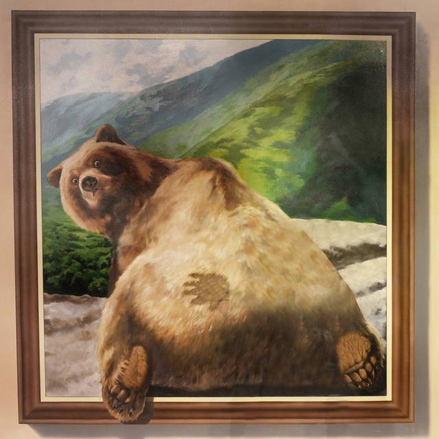 棕熊3D装饰画