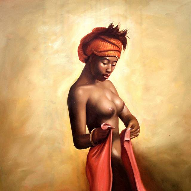 出浴的女人装饰画