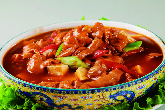 香辣肥肠嫩豆腐