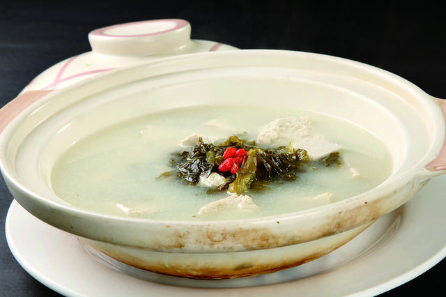 雪菜炖老豆腐