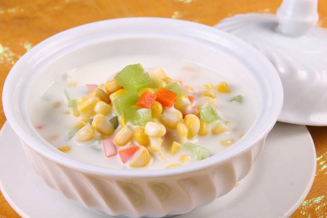 酸奶玉米粒图片