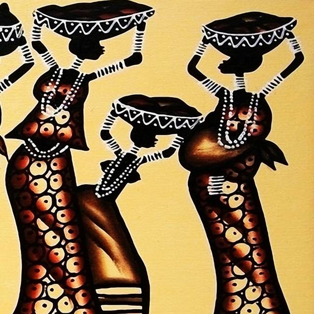 非洲妇女装饰画2