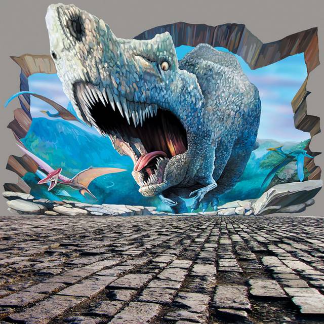 恐龙3D装饰画