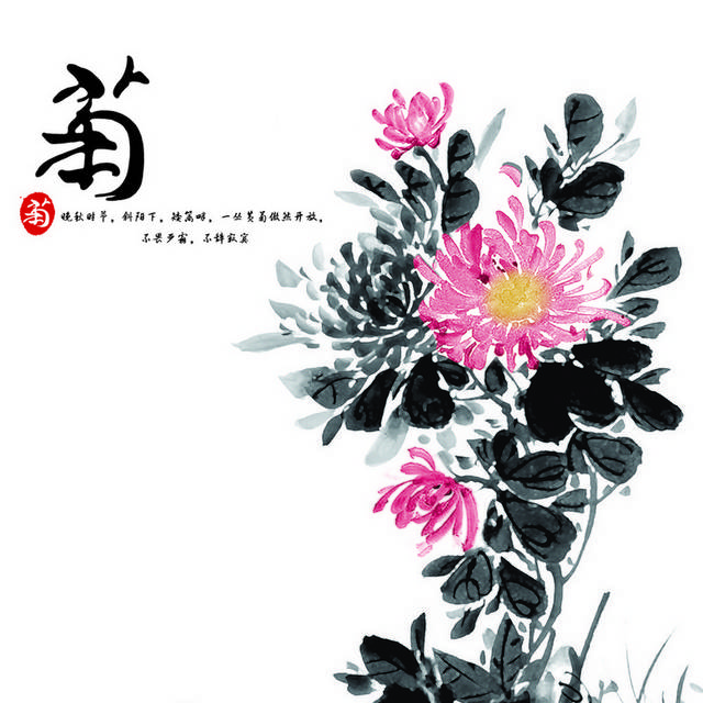 中国风菊花装饰画